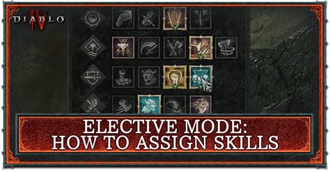 diablo 4 change skill slots|Elective Mode: How to Assign Skills .